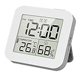 Allayu Innenumgebung Digitales Feuchtigkeitsthermometer Timer ABS...