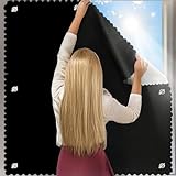 QaZanteiar Dachfenster Rollo, Schwarz B76×H135cm, Dachfenster...
