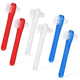 6 Stück Doppelseitige Prothesenreinigungsbürsten,Tragbare Zahnbürste...