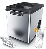 BXBX Eiswürfelmaschine 14 kg 24 h, 6 Minuten Produktionszeit,...
