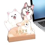 Schreibtischkalender | 2026 Schreibtischkalender Für Büros Mit Haustieren...