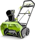 Greenworks GD40ST Einstufige Akku Schneefräse mit bürstenlosem Motor, 51...