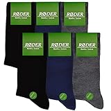 RØDER 6er Pack Bambus Socken • Super Soft • Optimales Fußklima •...