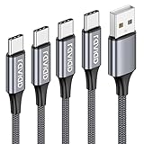 RAVIAD USB C Kabel [4Pack 0.5M 1M 2M 3M] 3.1A Ladekabel USB C...