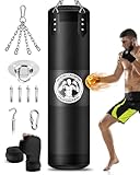 Boxsack Hängend Erwachsene Schwerer Boxsack Set mit Boxhandschuhen MMA...
