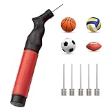 Active 100 Ballpumpe mit Nadel - Tragbare Sport Ballpumpe für Fußball,...