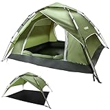Yorbay 2 in 1 Pop Up Camping Zelte für 2-3 Personen, doppelwandig...
