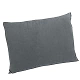 10T Deluxe Pillow Grau 40x30x10 cm Fleece Kissen Reisekissen Kopfkissen...