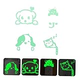 VICASKY 4stücke Leuchtende Wandaufkleber Dekorative Lichtschalter-sticker...