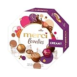 merci lovelies Creamy – 1 x 185 g – Pralinen-Schachtel mit 4 gefüllten...