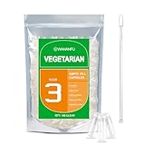 WANANFU Vegane Leerkapseln Größe 3 (100 Stück) Bundle mit 2...