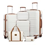 KONO Kofferset Reisekoffer Set Gepäcksets 6 Teilig, Koffer Set mit...