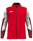 JAKO Unisex Polyesterjacke Dynamic, rot/weiß/dunkelrot, L