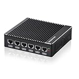 Sharevdi Micro Firewall Appliance, Lüfterloser Mini PC Intel N3700...