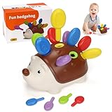 Venditer Steckspiel ab 1 Jahr, Igel Montessori Spielzeug Baby ab 1-3 Jahr,...