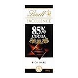 Lindt EXCELLENCE 85 % Kakao - Edelbitter-Schokolade | 100 g Tafel | Extra...