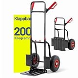 Pallit Sackkarre klappbar 200 kg Stahl ergonomischer Transportwagen...