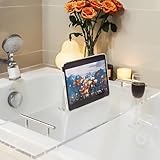Ezcasch Badewannenablage aus Acryl Glas 100cm Badewannenbrett...