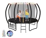 Devoko Trampolin Outdoor mit LED Streifen Ø 305/366/427 cm, vom TÜV...