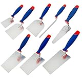 Kellen Set 8-tlg: Maurerkelle S-Hals (160mm und 180mm) + Gipserspachtel...