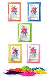 h2i Holi Color Powder | Holi Pulver | buntes Farbpulver zum Werfen | 5...