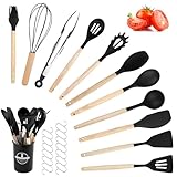 Legpador Küchenutensilien(27Pcs), Kochlöffel Silikon Küchenhelfer...