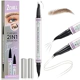 2CHILL 30° Gebogener Augenbrauenstift, Magic 2-in-1 Eyebrow Pencil,...