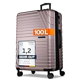 Cocoono Hartschalenkoffer XL Groß – 95L - 104L Volumen – 8 Rollen...