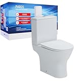 sanicomfort Stand-WC Kombination Paros spülrandlos, inkl. WC-Sitz und...