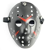 Boolavard Horror Mask Halloween-Kostüm Hockeymaske Party Cosplay...