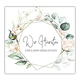 Kackspecht 14 Einladungskarten Hochzeit Einladung zur Hochzeit klassisch...