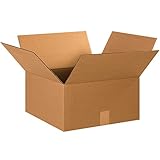 BOX USA B15158 Wellpappkartons, 38,1 cm L x 38,1 cm B x 20,3 cm H,...