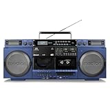 MEDION P66538 Kassettenrecorder (Retro Ghettoblaster mit CD-Player, 80er,...