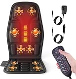 comrelax Massagesitzauflage mit Wärme,10 Vibrationsmotoren Massageauflage...