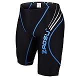 ZAOSU Wettkampf-Schwimmhose Z-Black - FINA Badehose für Jungen und Herren...