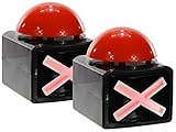 Bada Bing 2er Set XL Buzzer Button - Perfekt für Quizabende und...