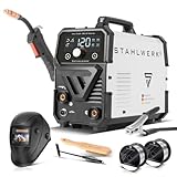 STAHLWERK Schweißgerät Mini FLUX 120 ST Digital – Vollausstattung –...