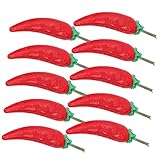 minkissy 10 Stück Teiliges Miniatur Chili Realistische Puppenhaus Deko...