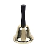 ECHI Metalltee Tischglocke, Gold überzogen Hand Glocke, Loud Anruf Service...