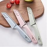 Lnwwrv 3-teiliges Set scharfer und langlebiger Schutz-Design-Obstmesser,...