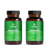 Vitabay Forskolin 400mg - 180 Vegane Kapseln Forskolin Hochdosiert Blase...