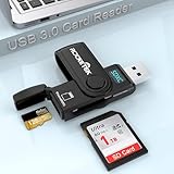 SD TF Kartenleser, USB 3.0 Speicherkartenadapter Dual Slot für SD SDXC...