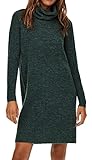 ONLY Damen Strickkleid Loose Fit Longsleeve Knit Kleid mit Langen Ärmeln...
