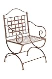 CLP Eisenstuhl Lotta im Jugendstil I Outdoor-Stuhl mit Armlehnen I...