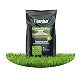 Turbo Rasensand, grober Quarzsand 0,2-2mm, Ideal zum Rasen sanden (18kg im...