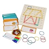 Montessori Nagelbrett, großes Nagelbrett-Puzzle,Manipulatives Material...