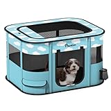 Pawaboo Tragbarer Haustierstall, Faltbarer Hundelaufstall mit Wasserdichtem...