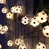 Fußball-Lichterkette – 3 m LED-Dekorationslampe | Wasserdichter...