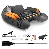 FANTASK Aufbelasbares Schlauchboot, Fischerboot mit Pumpe, Paddel, Gurte,...