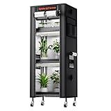 Spider Farmer 2025 Pflanzenständer Grow Lampe Kit, 4 Etagen Pflanze Regal...